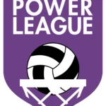 A purple shield-shaped logo with the text 