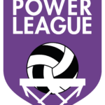 A purple shield-shaped logo with the words 